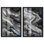 Ethereal Bloom Duo Shadowbox Print Geode Wall Decor Set by Art Remedy, Black Frame, 10 x 15