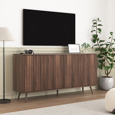 Large Sideboards & Buffets Cabinet, Wood Modern Farmhouse Storage
