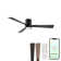 Bali Smart 5-Blade 52in Ceiling Fan 2700K-6000K CCT Selectable LED Light Kit with Remote Control and Hardware with Reversible Blades in Weathered Wood or Works With iOS or Android App