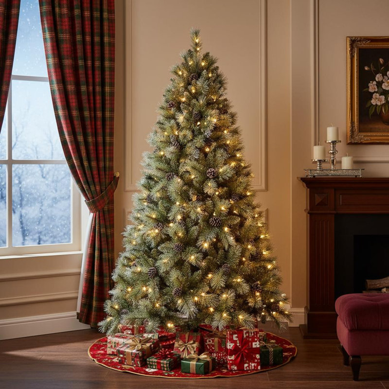 Arbre de Noël pin 8 pi avec lumières