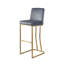 Tabouret en acier inoxydable de 30,3 po Drucker-1163297802