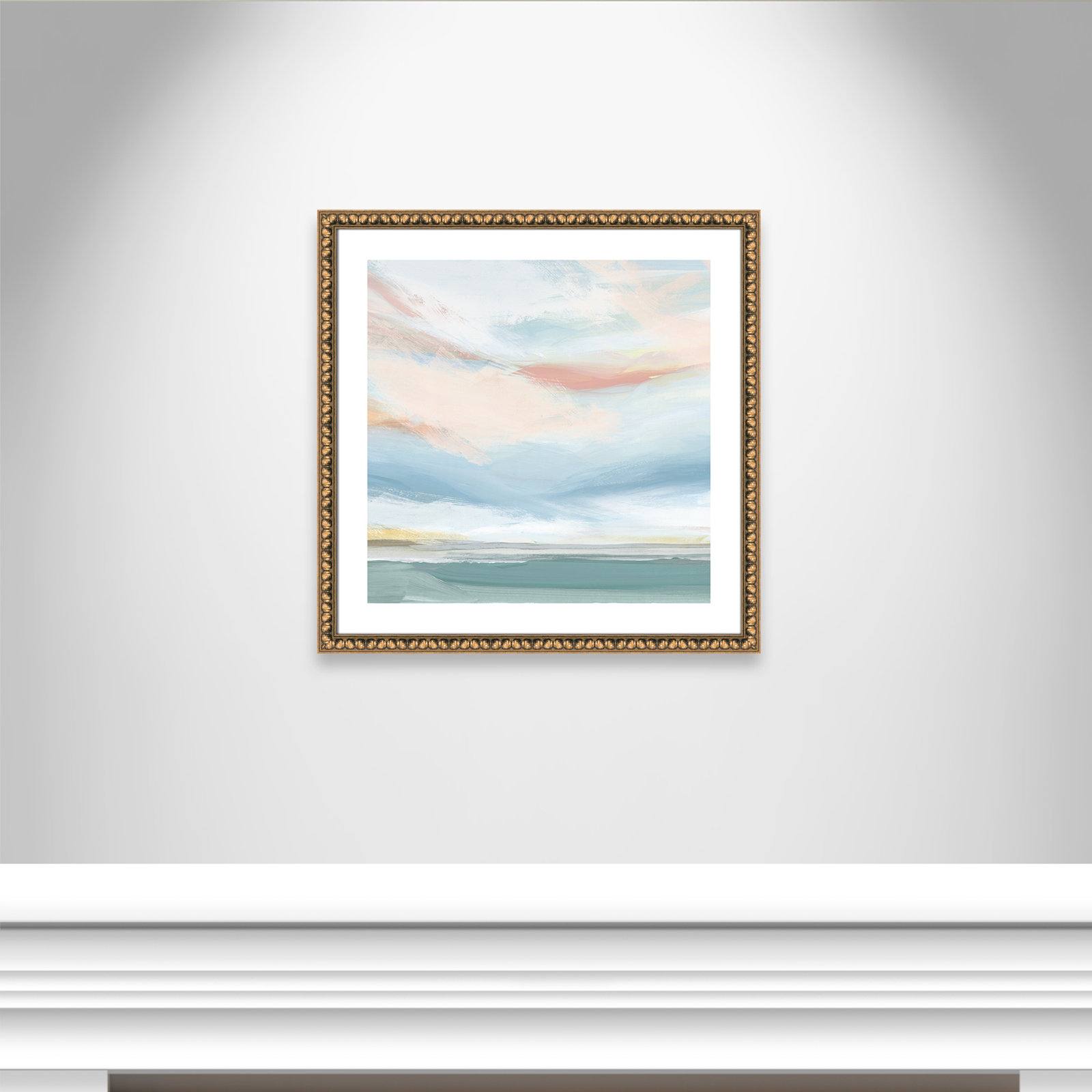 Delphi "Sweetness I" Painting by Isabelle Z, 28.75" H x 28.75" W x 0.88" D, Gold Bead Framed Paper