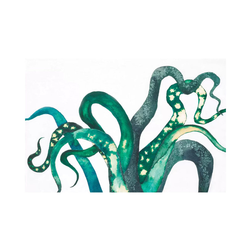 Octo Legs by Laura Van Horne - Wrapped Canvas Painting, 20.32 cm H x 30.48 cm W