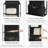 8 Grids In 1 Pack Hanging Purse Handbag Organizer With Double Zippers, Visible Purse Organizer For Closet, Fully Enclosed Purse Storage