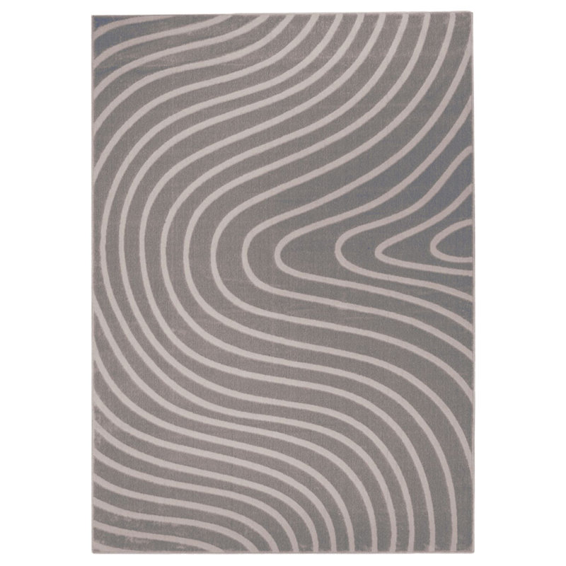 Castillo Abstract Beige Indoor Area Rug, Rectangle 5' x 7'
