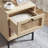 Nestl Wooden Rattan Nightstand End Table with Drawer-100255612-100866089