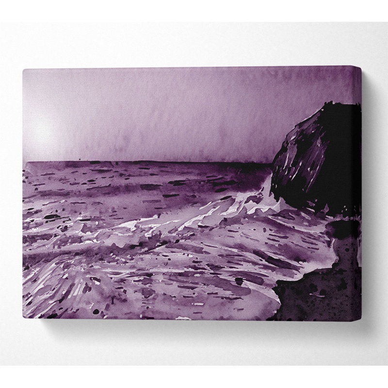 House of Hampton Lilac Ocean Sun - Wrapped Canvas Art Prints | Wayfair ...