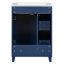 Armoire de meuble-lavabo 24 po avec lavabo en céramique, 2 tiroirs, 1 porte-431752798