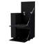 2 chariot-bar noir avec finition en bois et style de rangement pratique-814569362