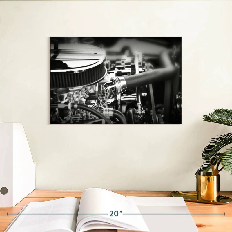 Mehar Muscle Car Engine, 8" H x 12" W