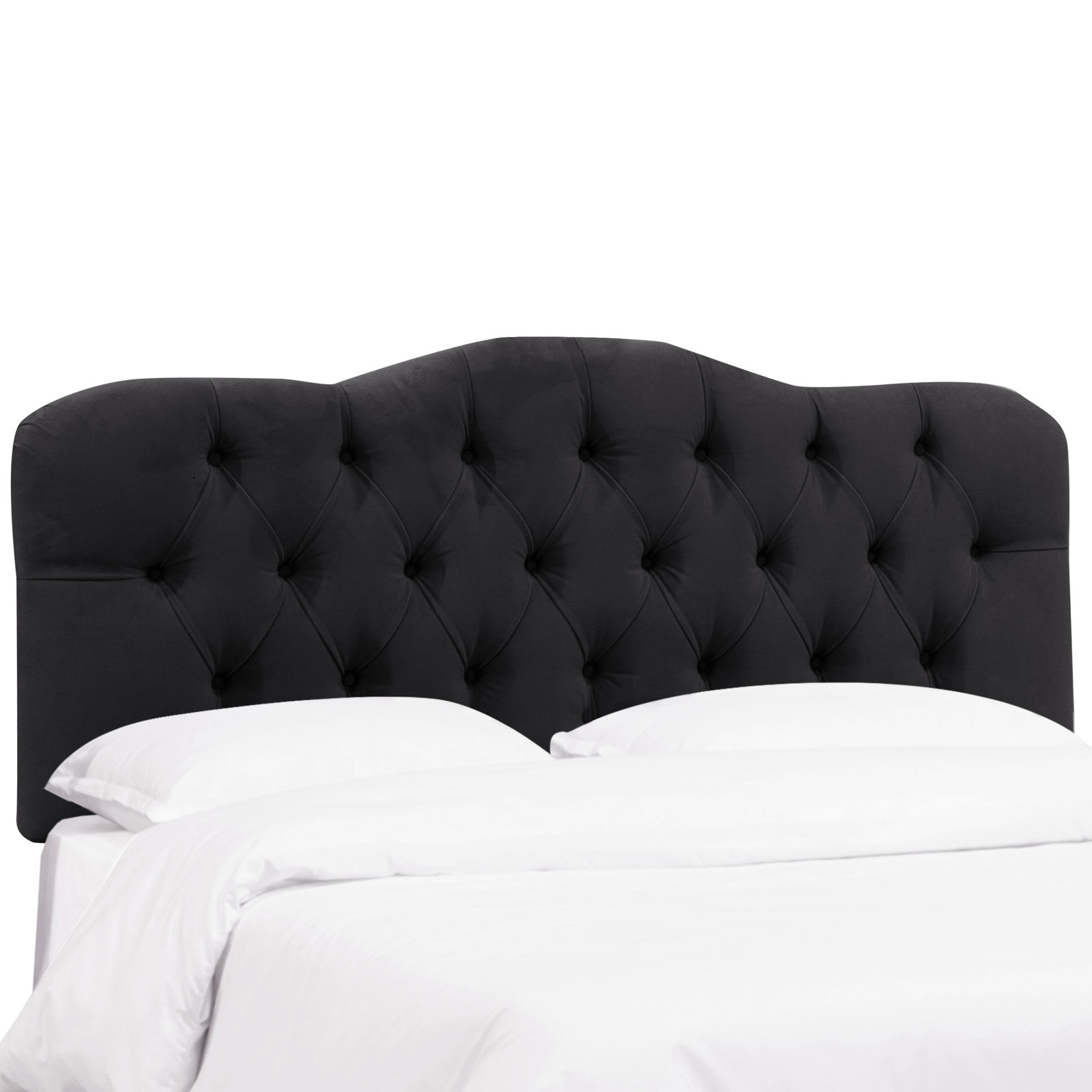 Rodan Headboard, King, Classic Black Performance Velvet