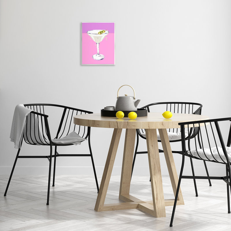 Plaque murale martini olive vif, design par Susan Jill