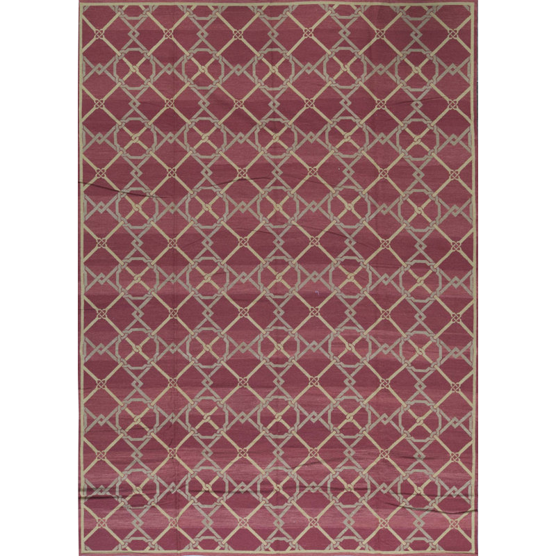 Hand-Knotted High-Quality Red Area Rug