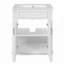 Meuble-lavabo autoportant de 48 po avec lavabo en marbre blanc, pieds dorés, 3 tiroirs et 2 portes, pré-assemblé, noir-118401247