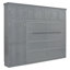 Grand lit escamotable mural avec armoires
