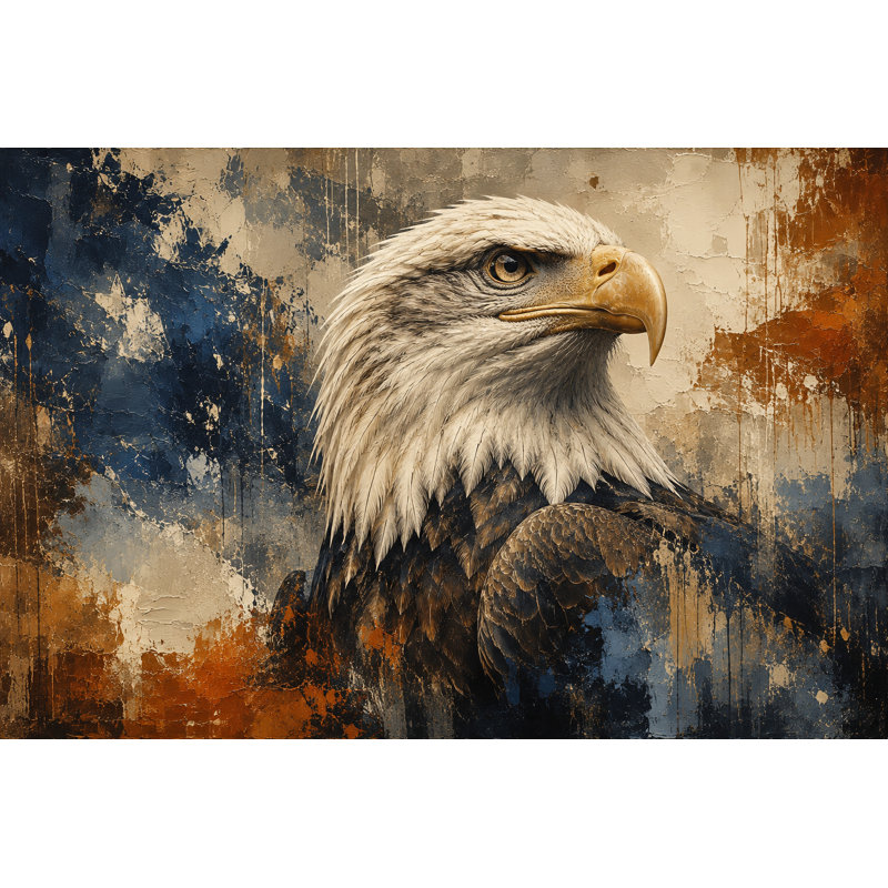 «Majestic Bald Bald», art mural sur toile tendue, 36"H x 48"W x 1.5"D