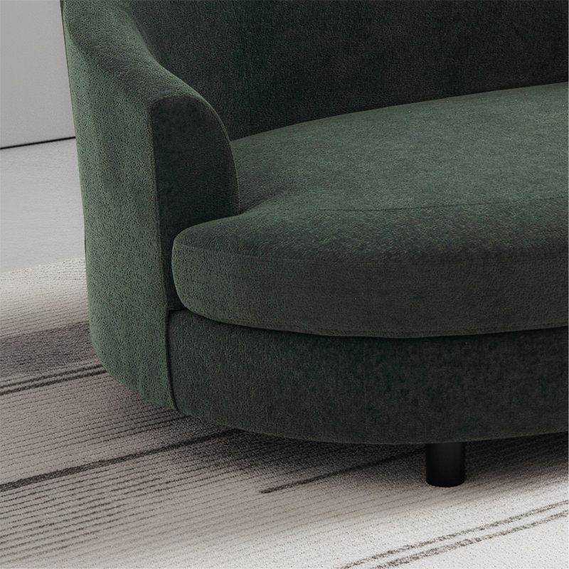 Fauteuil demi-tonneau 70,1 po, Vert