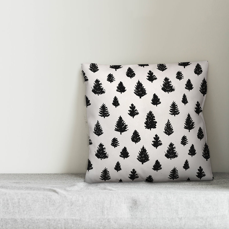  Coussin Painted Trees, Intérieur, 16 po x 1 po