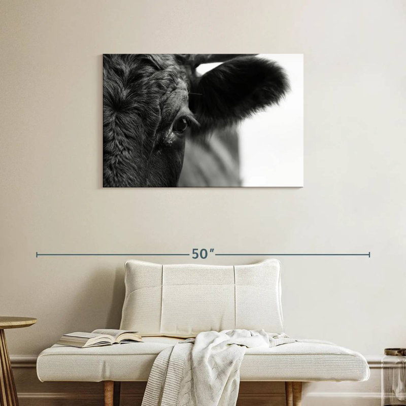 Vache aux yeux noirs Brampt, H 24 po x l 36 po