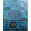 Tapis unique bleu / jaune / noir / rose 6 pi 2 po x 8 pi 3 po Overyed