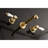 Kingston Brass Bel-Air Two-Handle 3-Hole Wall Mount Roman Tub Faucet