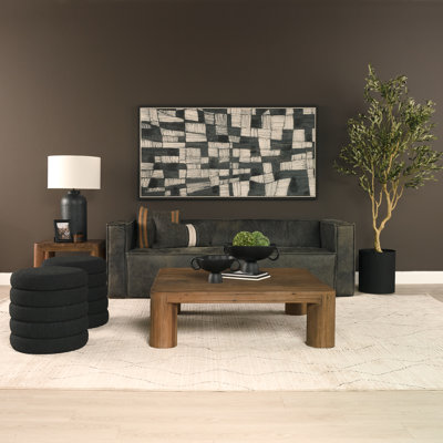 Table basse carrée en bois récupéré Hewitt