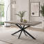 Table de salle à manger extensible rétro avec boîte de rangement-1967832973