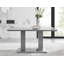 Eubanks Double Pedestal High Gloss Dining Table - Luxury Modern Design-90489614-134278301
