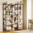 Matteo Bookcases And Bookshelves Triple Wide 6 Tiers Modern Bookshelf,Etagere Bookshelf Open Display Shelves With Metal Frame For Living Room Bedroom Home Office
