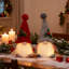 2 pièces illuminent les gnomes de Noël illuminant les gnomes de Noël en peluche des poupées de père Noël scandinaves (gris)-863583512