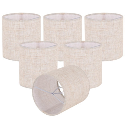 5.3 in. H Linen Round Lamp Shade