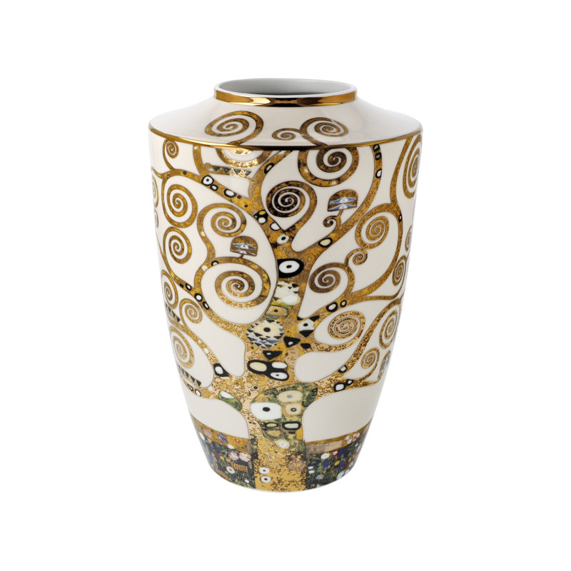 Porcelain Table Vase, 24cm H x 16cm W x 16cm D