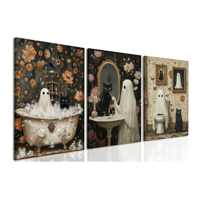 3 Piece Wrapped Canvas Print, 40 cm H x 30 cm W