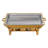4PCS Tabletop Stainless Steel Rectangular Chafing Dishes Buffet Warmer Set