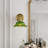 1-Light green glass dimmable Wall Sconce