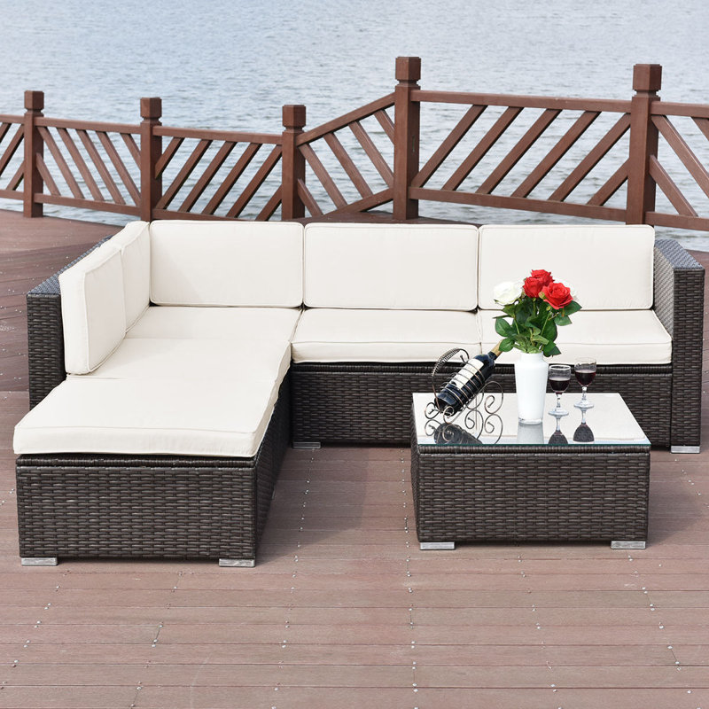 - Person Patio Conversation Set with Cushions