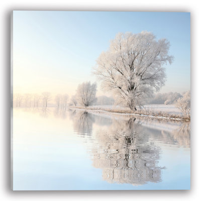 Art mural sur toile Frosted Grove Reflections