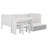 Dancy Twin Size Daybed With Desk And Shelves, Multi-Functional Bed Bed Frame With Lockers And Matching Stool-1034487237