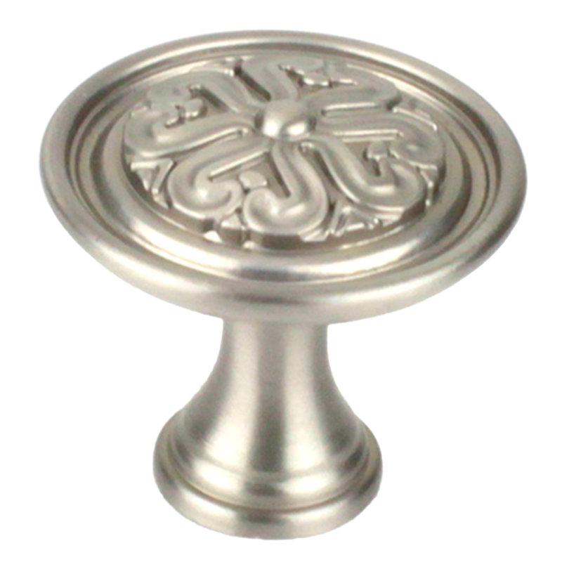 Iris 1 3/8" Diameter Mushroom Knob, Satin Nickel, 1.25" H x 1.25" W x 1" D