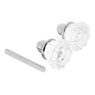 Les poignées de porte en verre cannelé de style mortaise Prime-Line sont parfaites pour remplacer les serrures antiques brisées sur les portes intérieures. Boutons de diamètre extérieur (paquet simple)