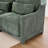 Four - Seater Sofa, 1 Movable Ottoman, Lumbar Pillow,Chenille  Fabric,Solid Wood Frame,Ergonomic,High - Resilient Sponge, Elegant Armrests,Easy Install. Suits Living Rooms,Hotels,Lounges-24465530-16599684