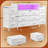 55" W 12-Drawer Dresser with LED Lights and Charging Station-1430404164