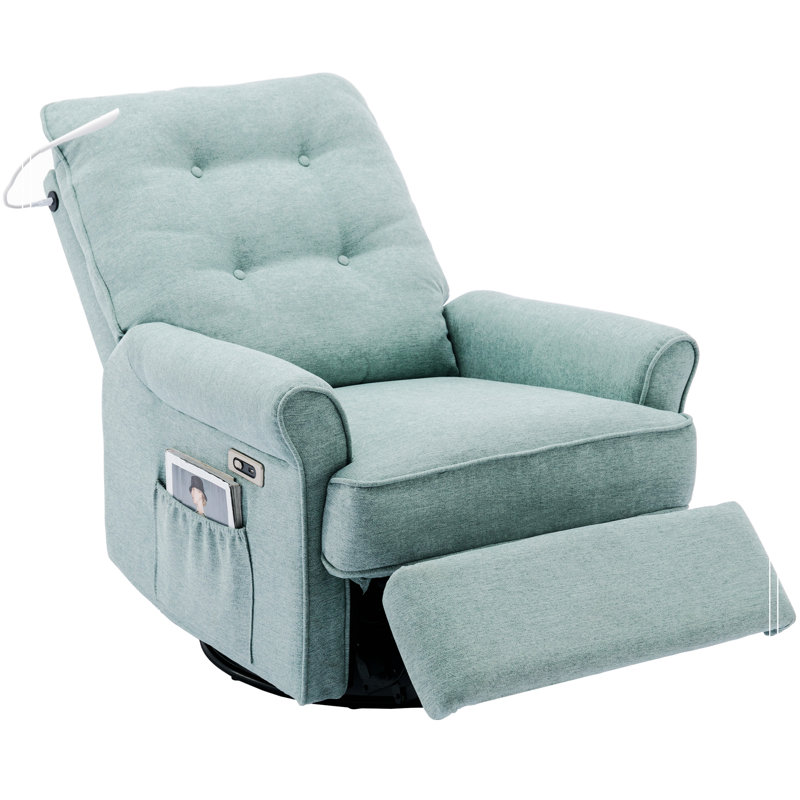 Canapé inclinable 29,92 po Vilda, Lin vert
