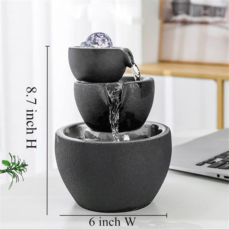 Indoor Ceramic / Porcelain Cascade Fountain