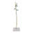Flourite Crystal Sculpture with Marble - Decorative Objects for Home Decor - Charming Statue or Figurine Accent Decorations for Living Room - Green & Gold-1526026591