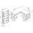 Huckins 3 Piece Credenza Desk Office Set-415870257