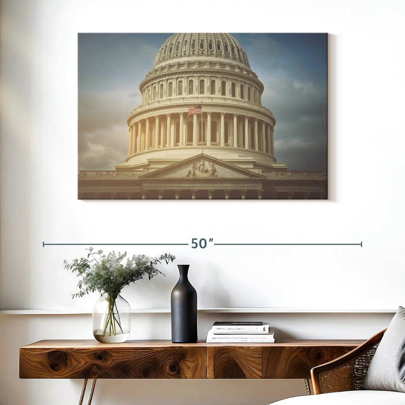 US Capitol, 26" H x 39" W