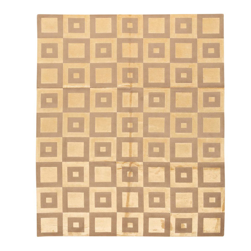 Geometric Area Rug in Ivory