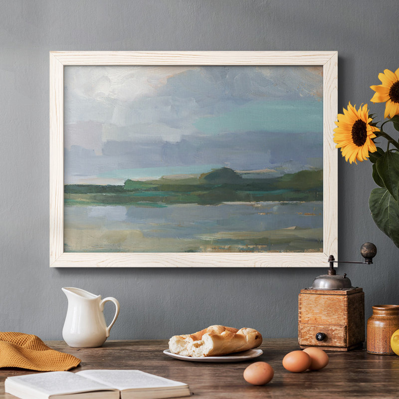 «Twilight Vista Study I», reproduction d'art sur toile simple, Cadre simple blanc, H 18 po x l 26 po x P 1,5 po