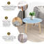 Ensemble de 2 tables gigognes Triangle Nesting